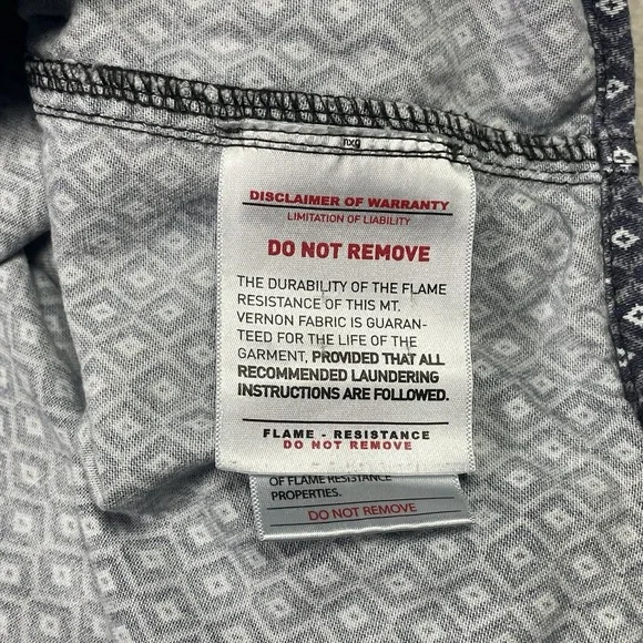 Ariat FR Button Down Shirt Khaki Tan Mens 3XL Tall Long Sleeve CAT2 Workwear - Picture 8 of 11